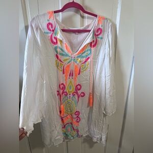 Lilly Pulitzer Ellie tunic dress in Resort White size Large